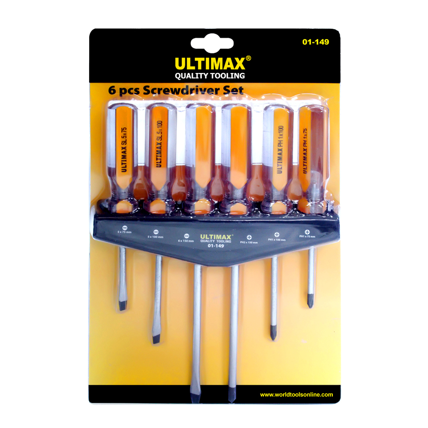 ไขควง 6 ตัวชุด 01-149 ULTIMAX